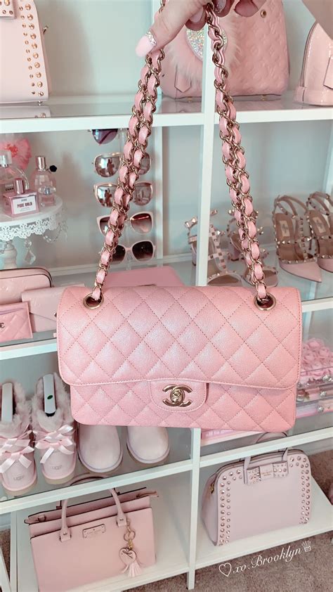 metallic pink chanel tote|chanel handbag pink.